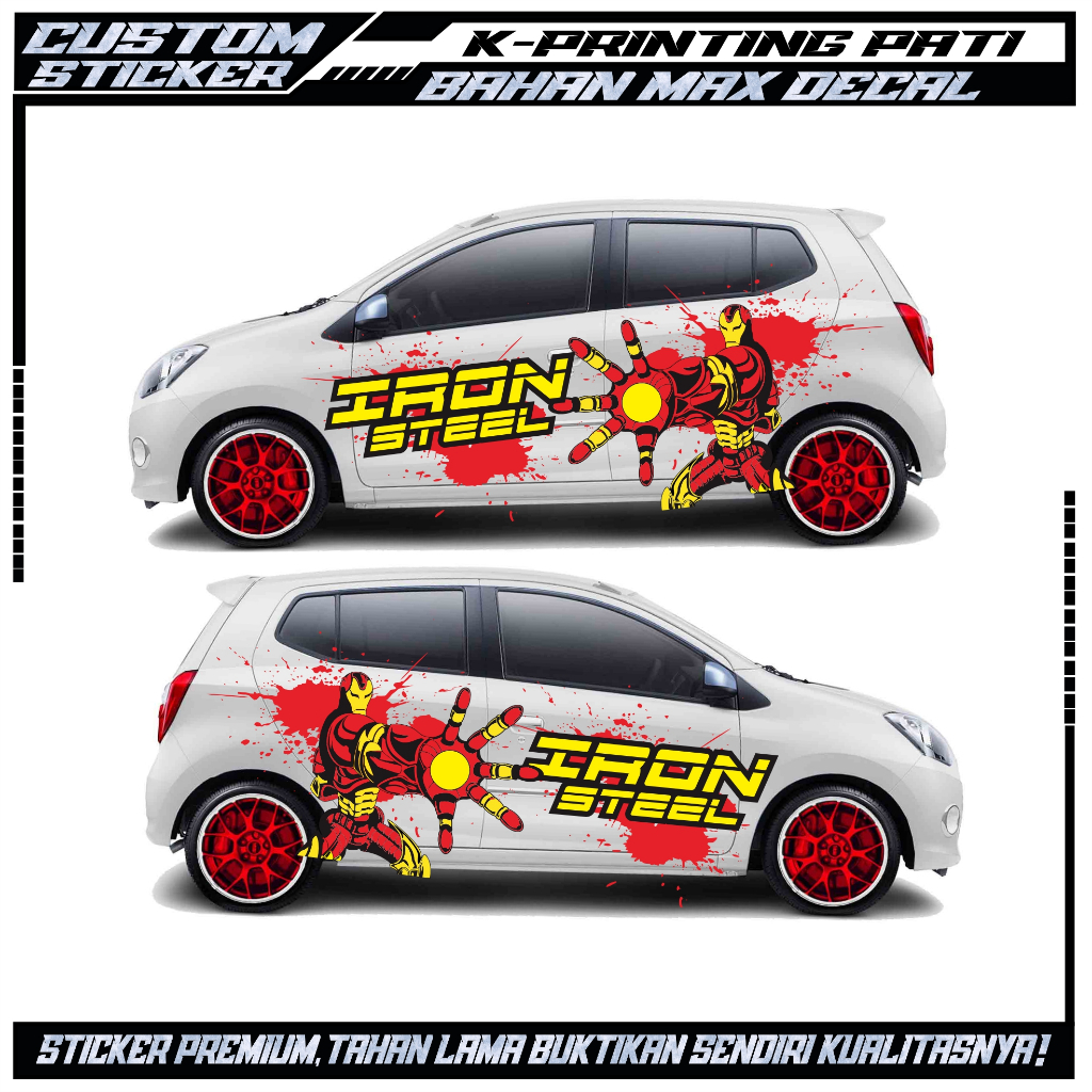 STIKER MOBIL NEW DESIGN(21-25) SIGRA AVANZA INNOVA GRANDMAX BRIO JAZZ TOYOTA SUV BISA SEMUA JENIS KE