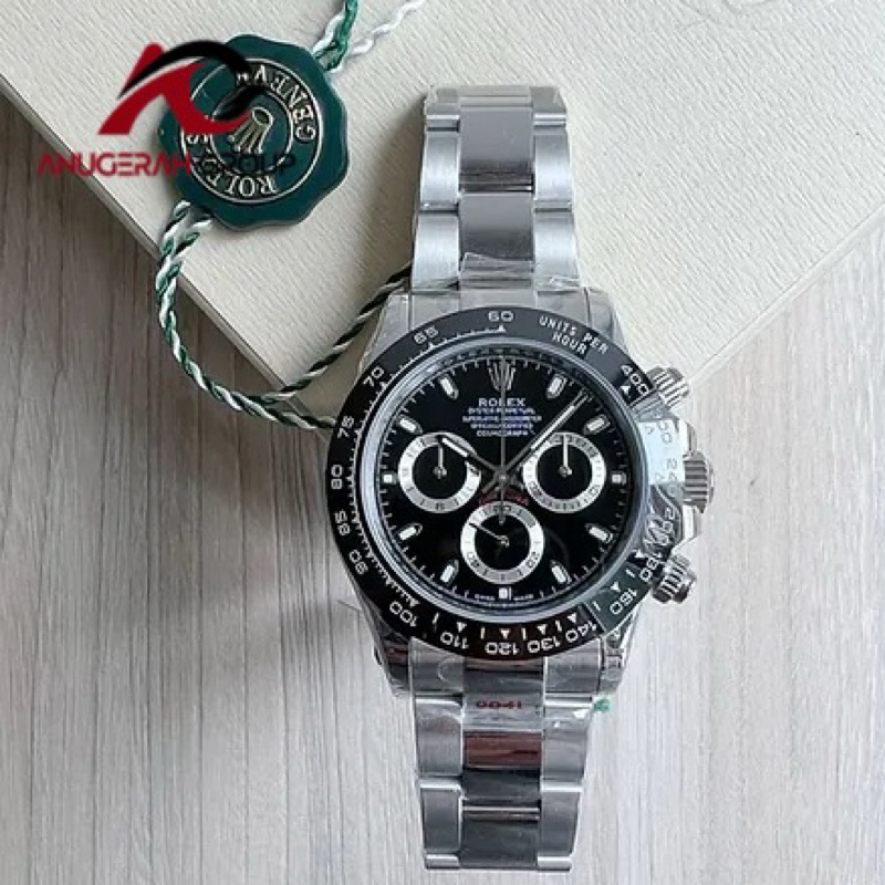 JAM ROLEX DAYTONA 116500 40MM AUTOMATIC SAPPHIRE BODY SWISS ORI PREMIUM