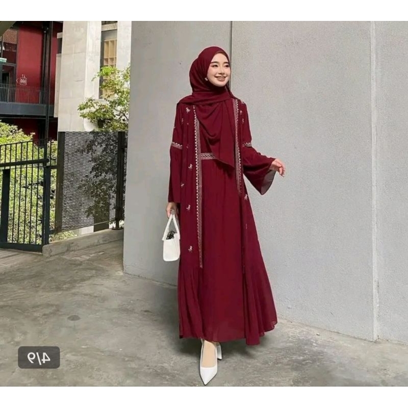 abaya ceruty babydoll size s