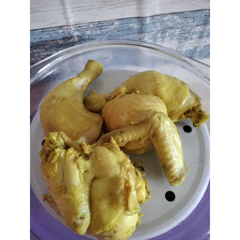 

Ayam ungkep bumbu kuning goreng