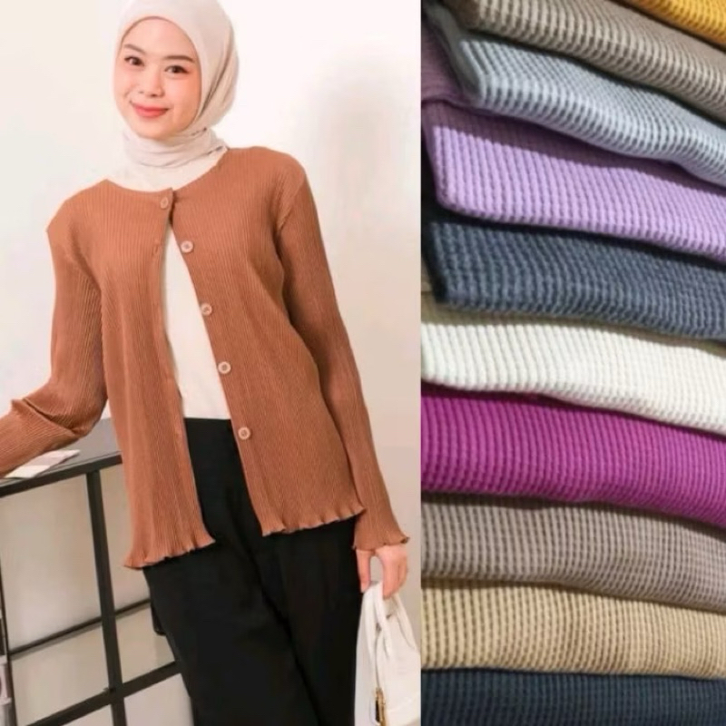 cardigan waffle jumbo // cardigan waffle premium// cardi jumbo