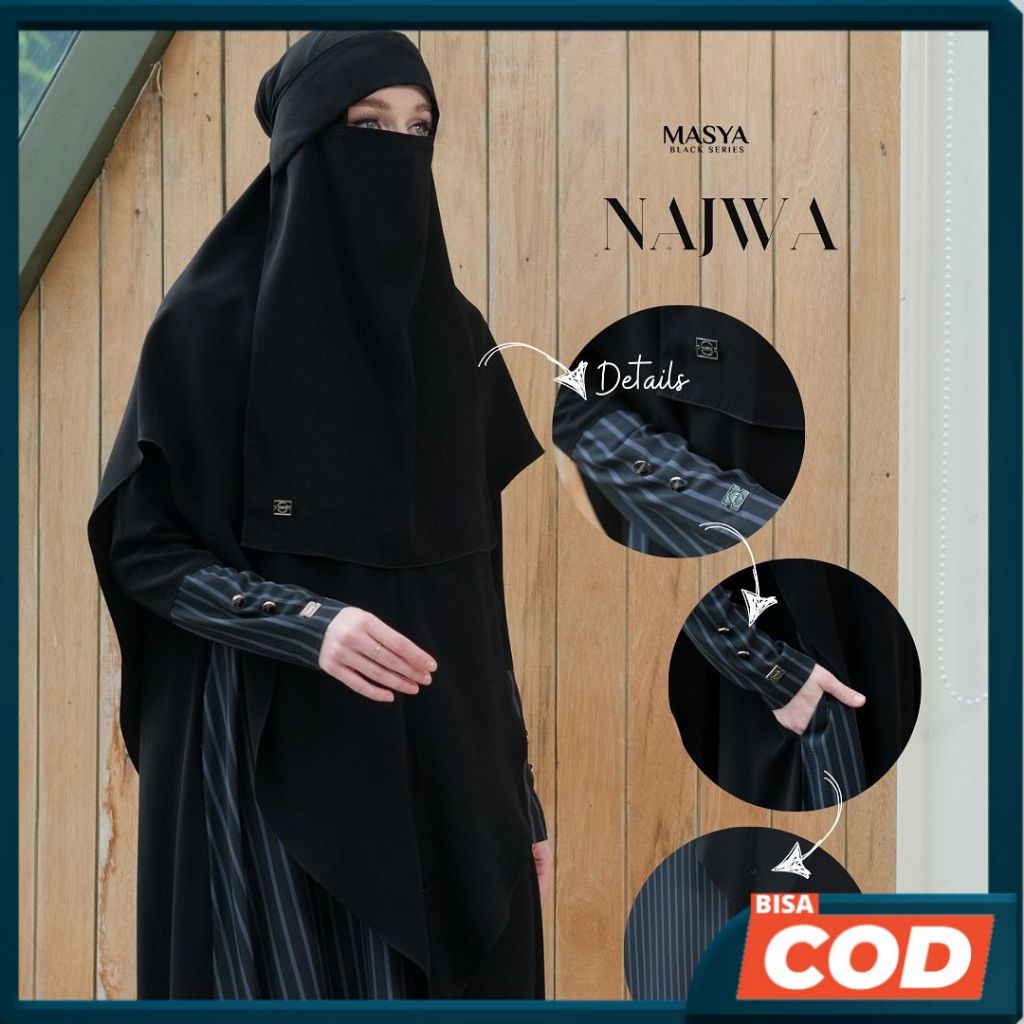 NAJWA Set Gamis Madenia Syari By MASYA