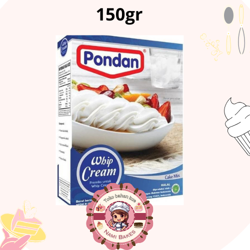 

Pondan Whip Cream 150gr Instan Bubuk Powder