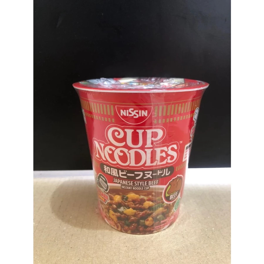 

NiSSin Cup Noodles Rasa Kaldu Sapi ala Jepang / Mie Cup Beef Flavour