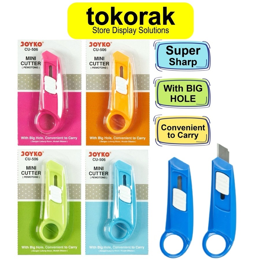 

PISAU CUTTER MINI LUBANG JOYKO MINI CUTTER HOLE CUTER PEMOTONG CU-506 KATER KECIL
