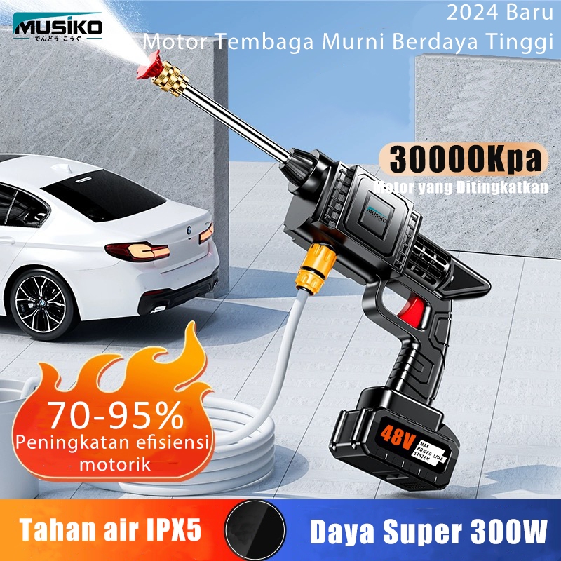 Musiko Mesin Cuci Mobil Motor 988Vf Alat Nirkabel Portabel Mesin Cuci Mobil Rumah Tangga Multifungsi