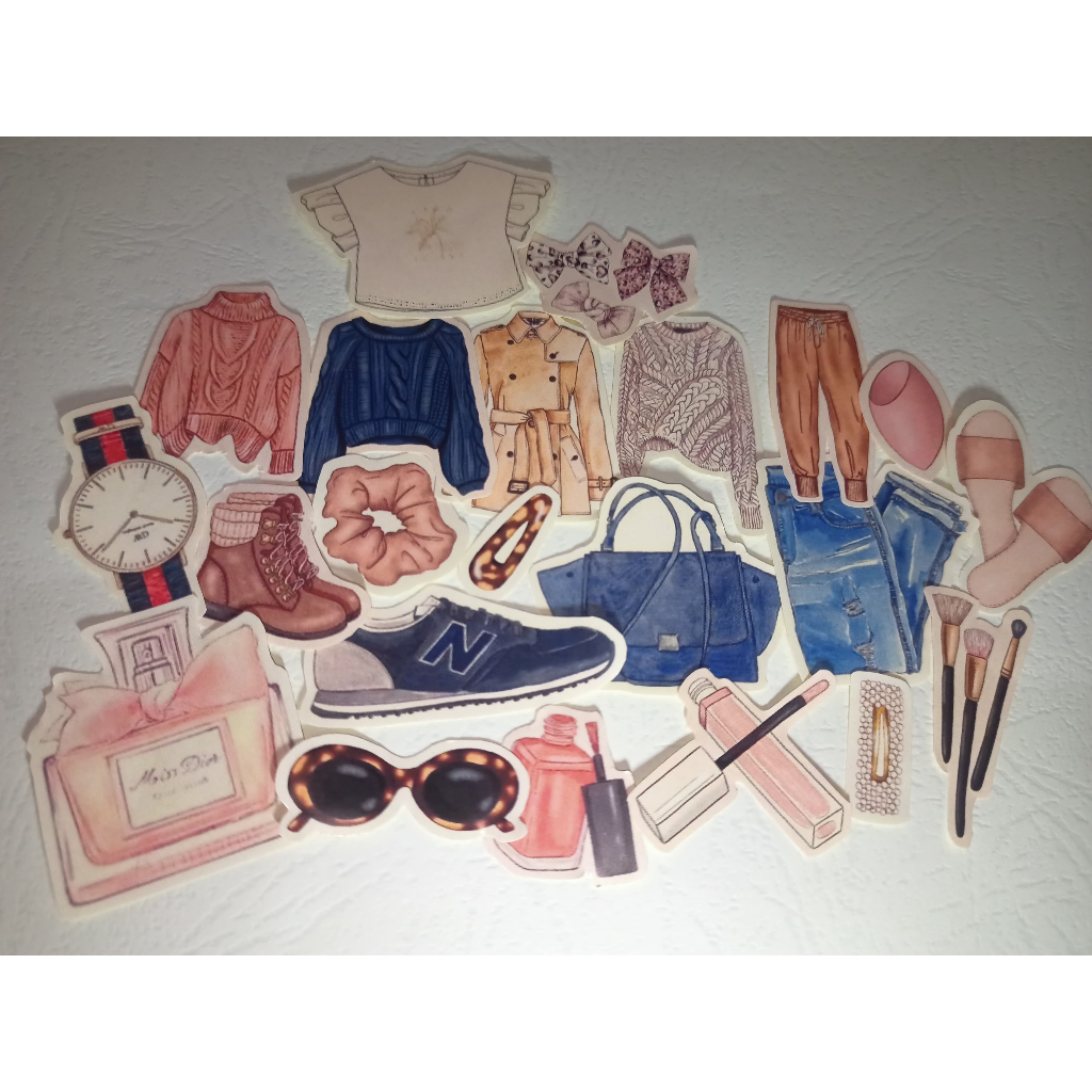 

[52 BIJI] STIKER MOTIF FASHION + BOX ESTETIK | AESTHETIC STICKER FASHION MODE | SUDAH CUTTING | GLOSSY | JOURNALING | SCRAPBOOK | LUCU | MENARIK / STIKER BUKU