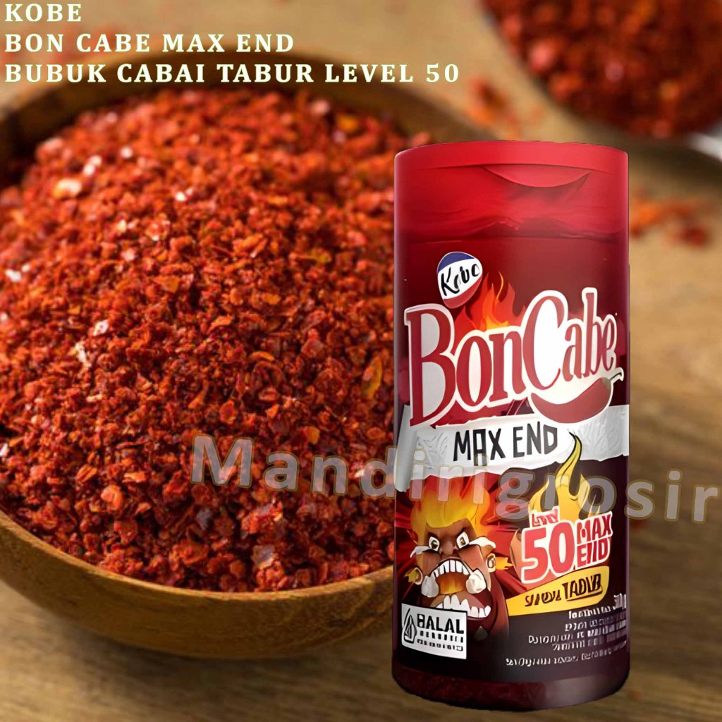 

Sambal Bubuk Tabur * Kobe * Bon Cabe Level 50 Max End * 30gr