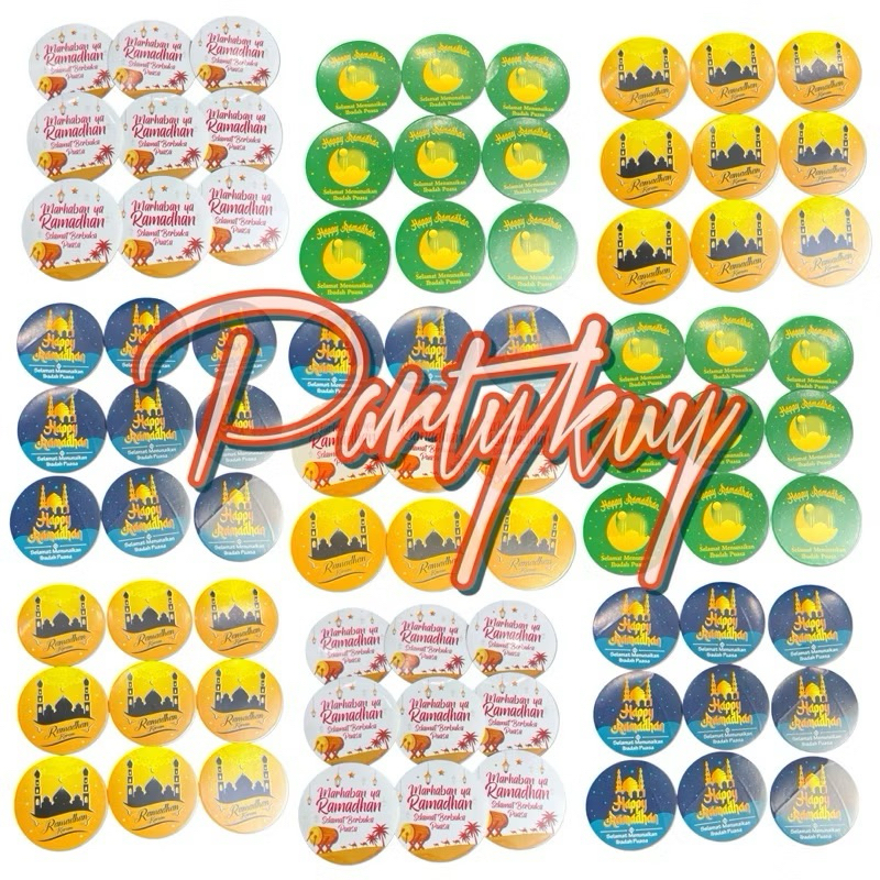 

Sticker toples ramadhan/sticker puasa ramadhan Stick bulat stiker kemasan parcel Hampers per pcs 2025 Partykuy