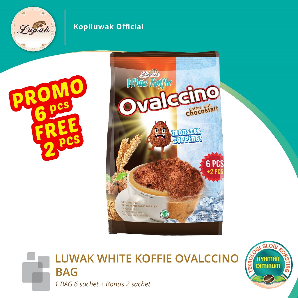 

OVALCCINO WHITE KOFFIE BAG