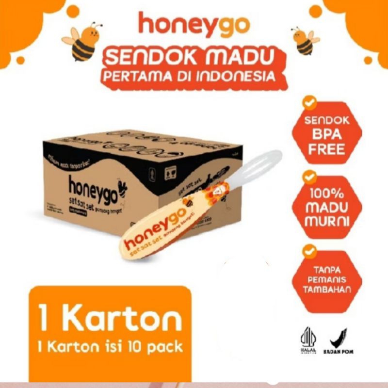 

[ready] honeygo madu murni_paket 1 karton (10 pak)