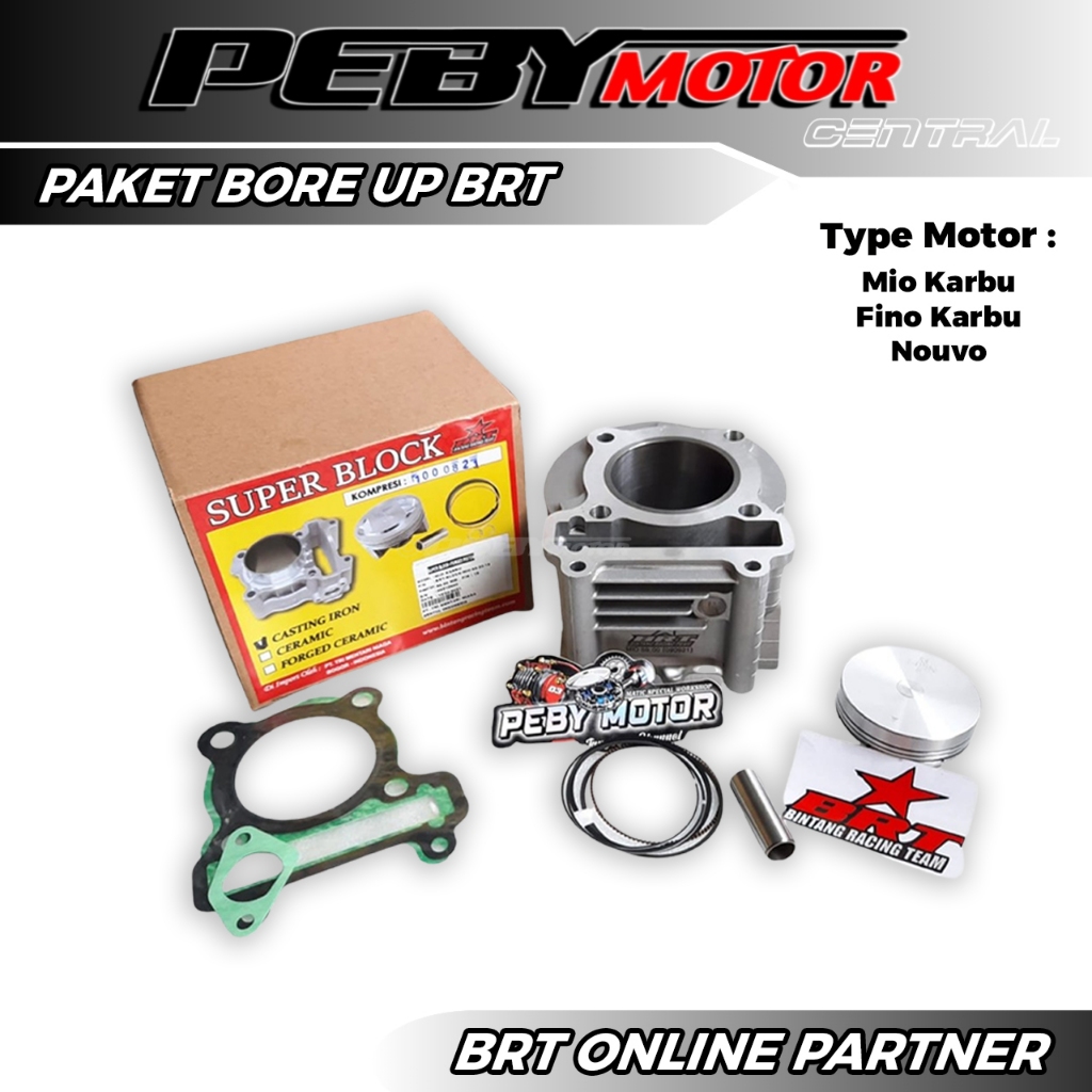 PAKET BORE UP 2 BRT MIO KARBU SOUL KARBU FINO KARBU NOUVO