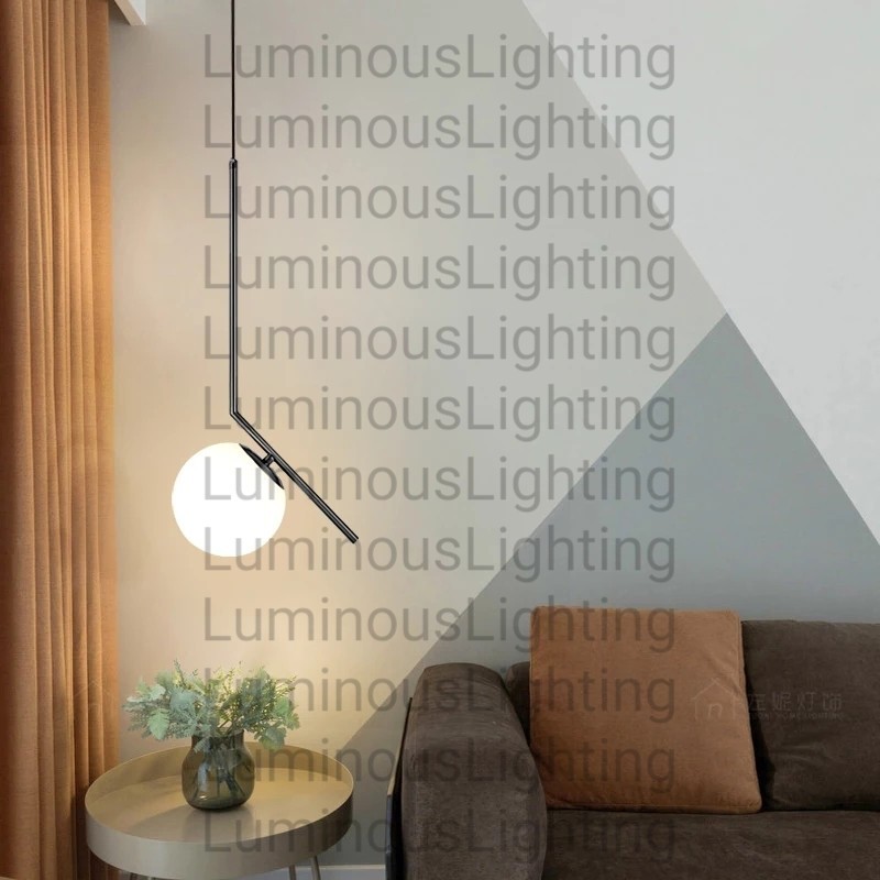 SL8018-1 LAMPU GANTUNG HIAS KACA MINIMALIS MODERN CAFE KAFE RESTORAN RUANG TAMU MEJA MAKAN KAMAR TID