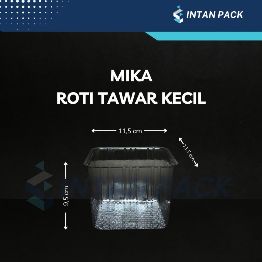 Mika Roti Tawar Kupas Kecil / Mika Tempat Roti Kue (50 Pcs)