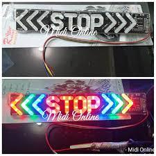 Lampu Stop Plus Sein - Lampu Rem Belakang Logo STOP