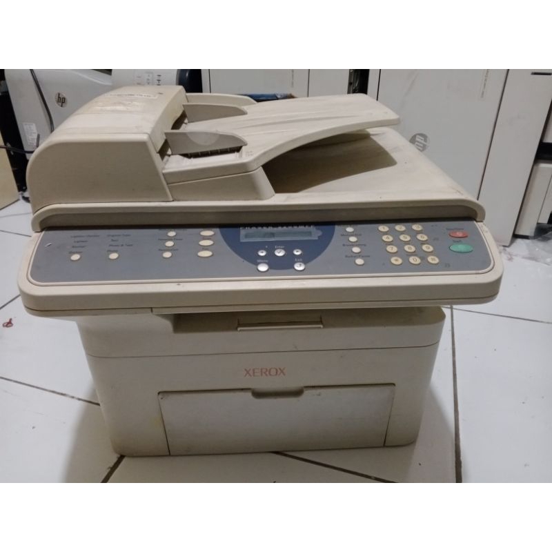 printer laserjet xerox 3200 scan copy adf hitam putih