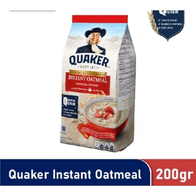 

Quaker Oatmeal Rollet Oats 200g