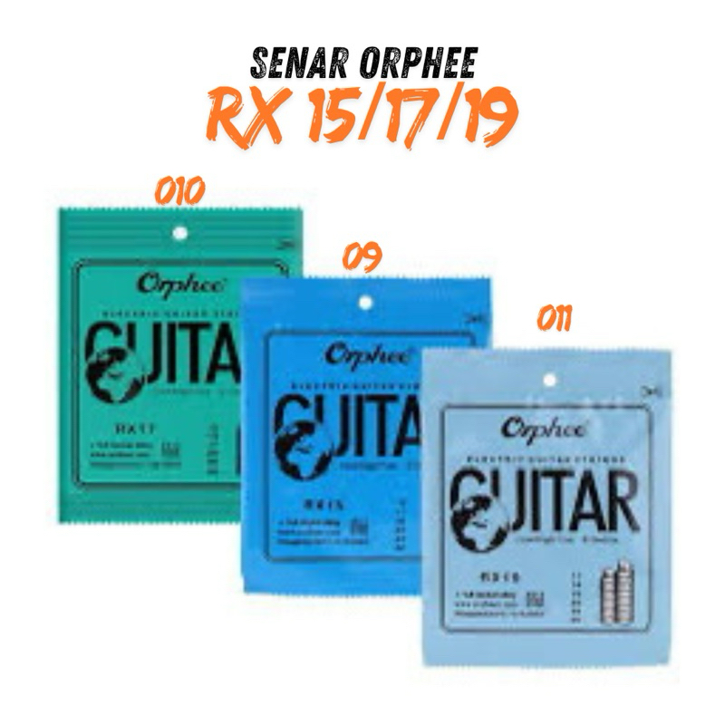 orphee senar gitar rx15 orphee rx17 orphee rx19