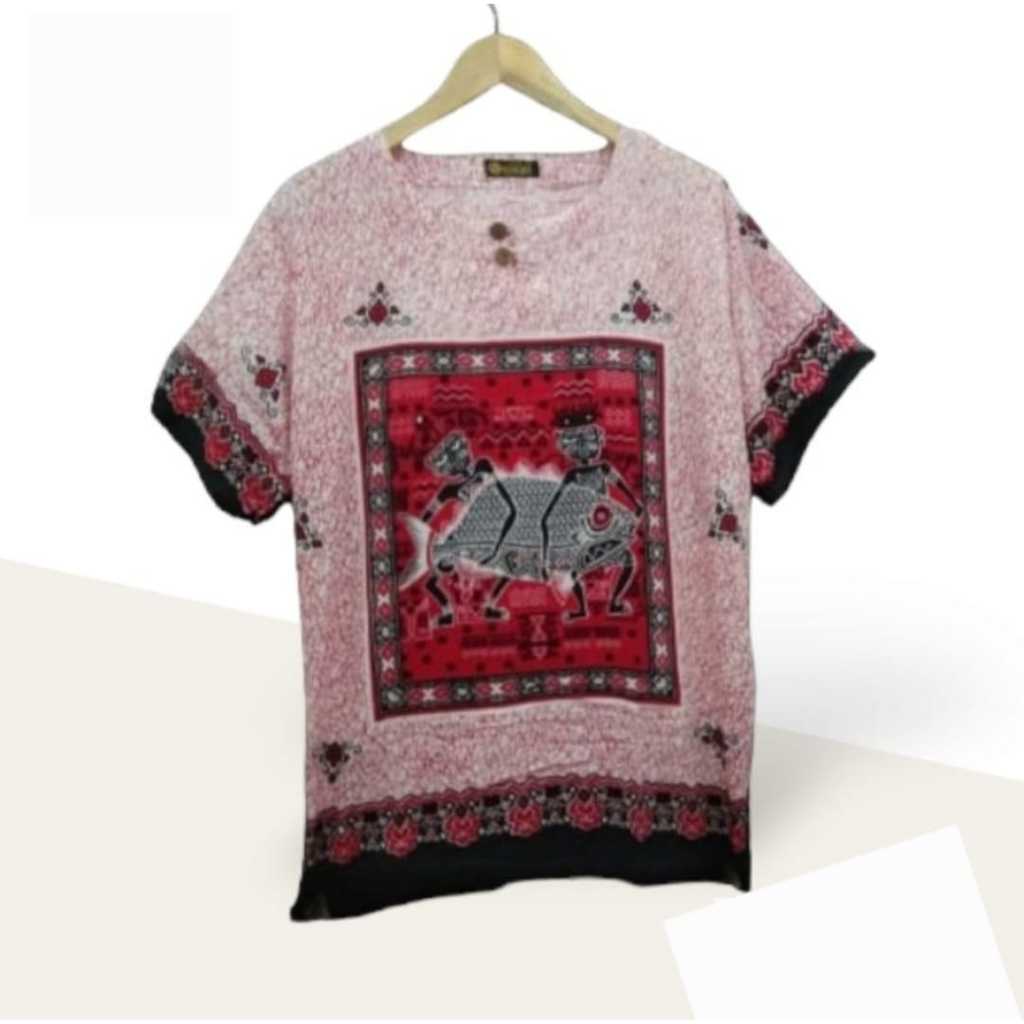 Baju Etnik Dashiki - Baju Santai Khas Lombok Unisex Aneka Warna