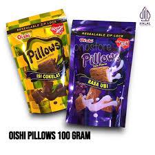 

Oishi Pillows Pouch 100 gr. biskuit. PCS