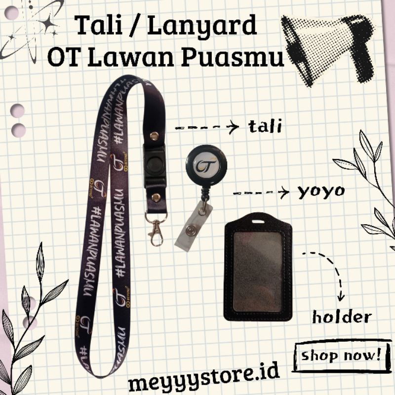 

READYYY Tali Gantungan ID CARD OT LAWAN PUASMU Hitam / Lanyard OT LAWAN PUASMU [STOCK MELIMPAH] Termurahhh Harga Grosir!