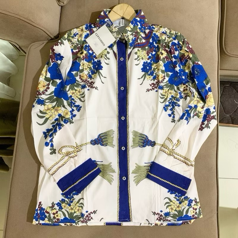 Kemeja Bangkok Kemeja Artis Prilly Latuconsina oversize Jumbo - Kemeja BKK - Kemeja Import BKK - Kem