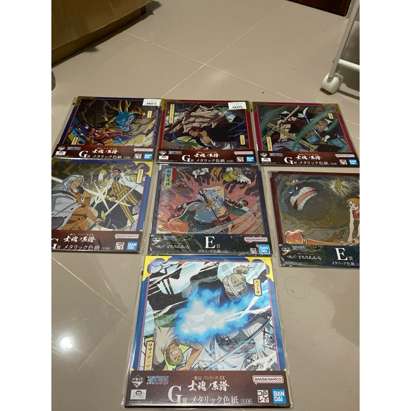 SHIKISHI BOARD ONE PIECE ORIGINAL MERCHANDISE ICHIBAN KUJI