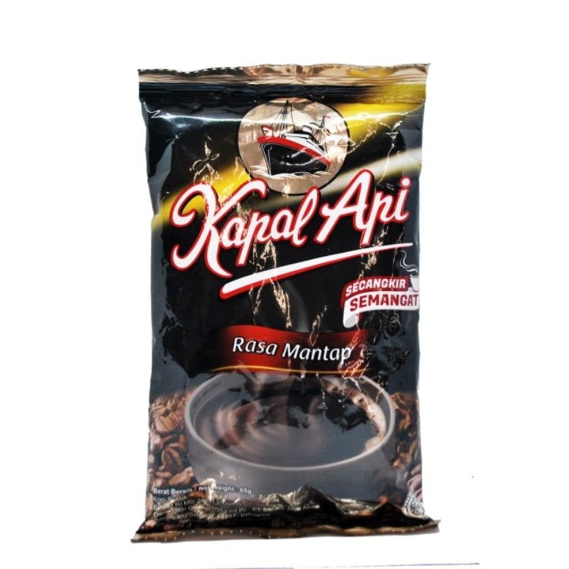 

[Paket 6 Sachet] Kopi Kapal Api Mantap 60gr Kopi Bubuk