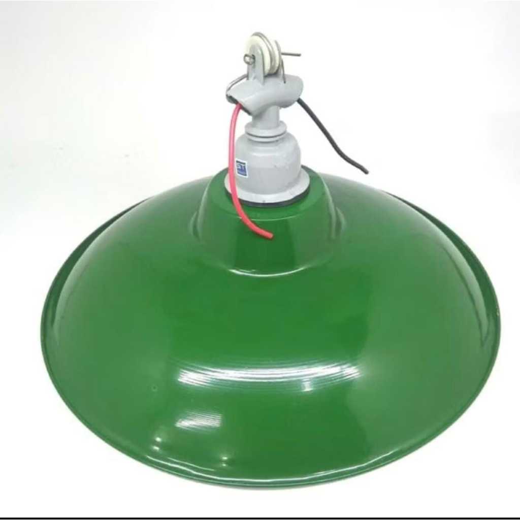 KAP WD E27 Hijau Ukuran 30cm + Fitting WD E27