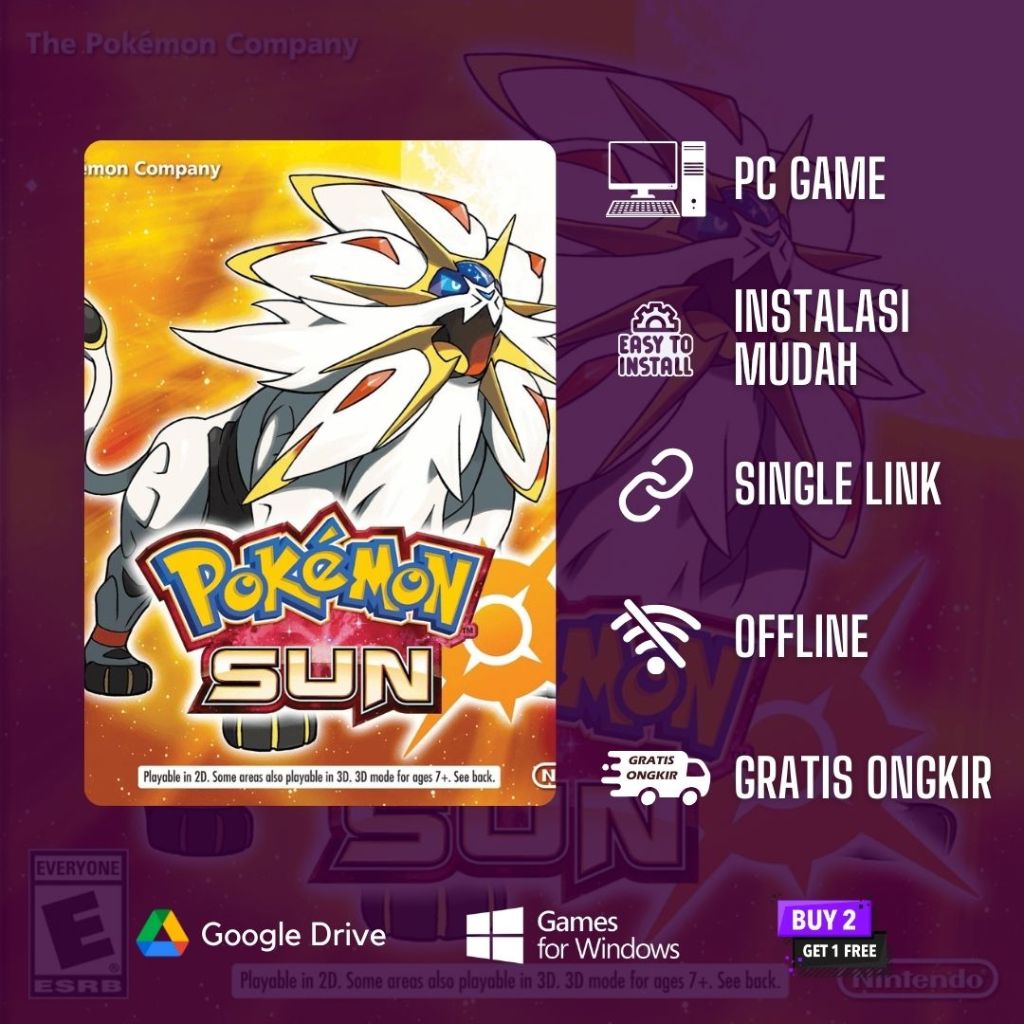 Pokemon Sun & Moon - Game PC - Download Game Murah