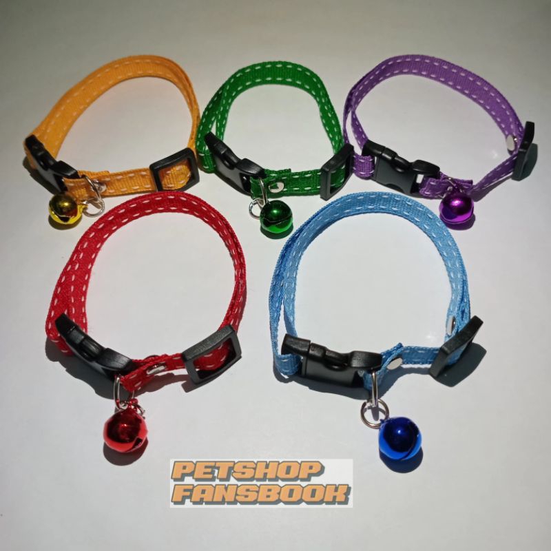 Kalung Kucing Bintik Lonceng 12 MM