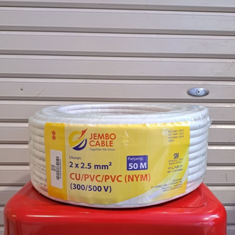 Kabel Jembo 2 x 2.5 NYM (1 Roll 50 Meter)