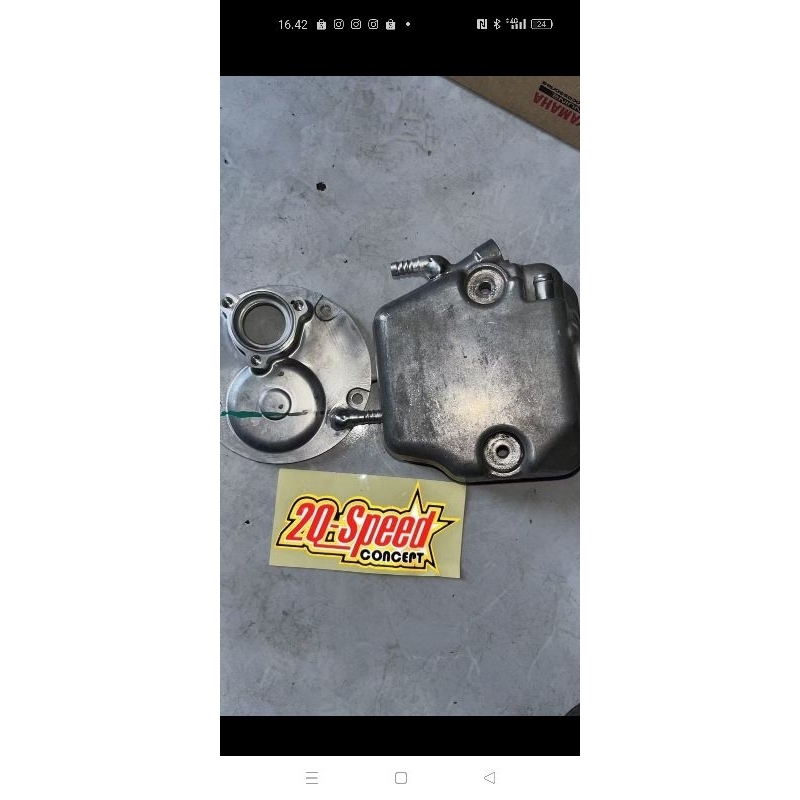 tutup head Mio J jalur oil cooler