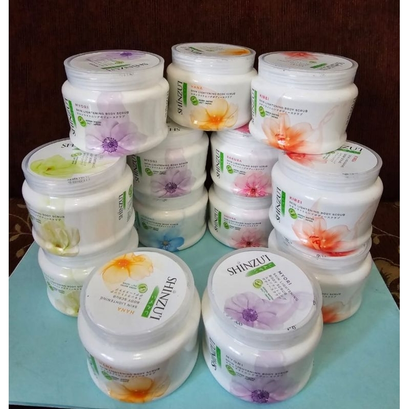SHINZU'I Skin Lightening Body Scrub/Lulur 110 ml dan 200 ml