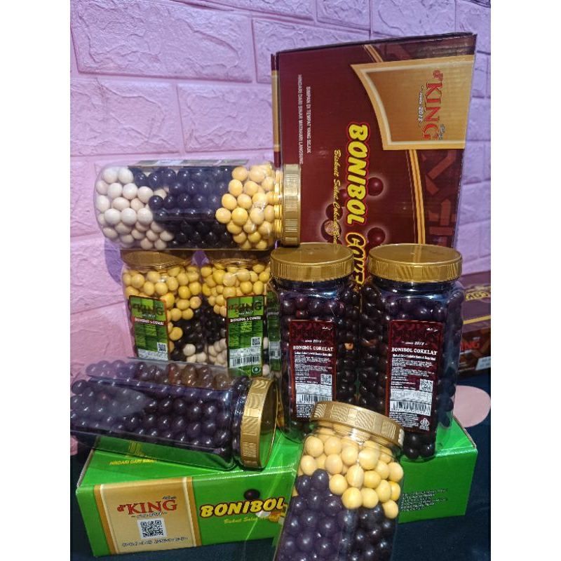 

King Bonibol Cokelat kemasan 1 toples