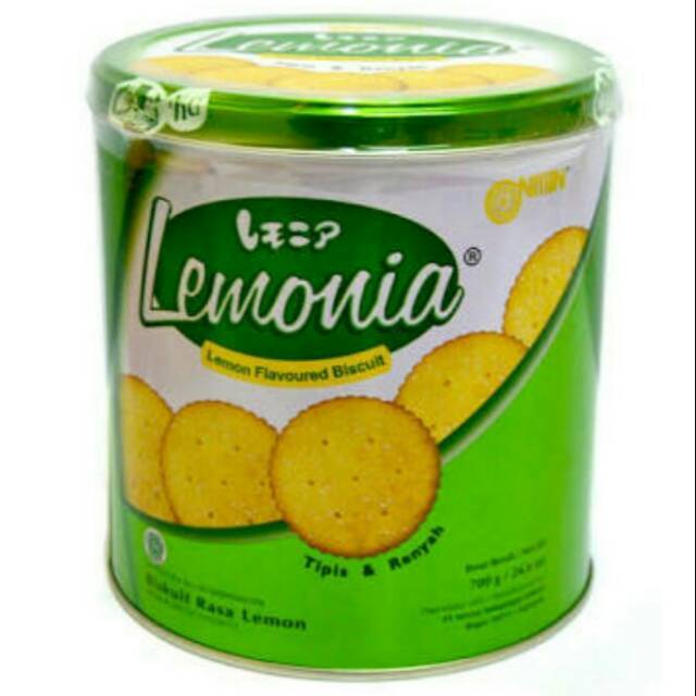 

Biskuit Kaleng LEMONIA 650 Gr Lemon Flavored Biscuits