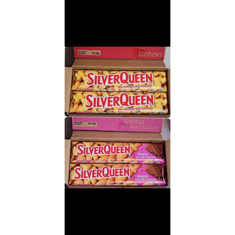 

SilverQueen Milk Chocolate Almonds/Cashews 10 pcs