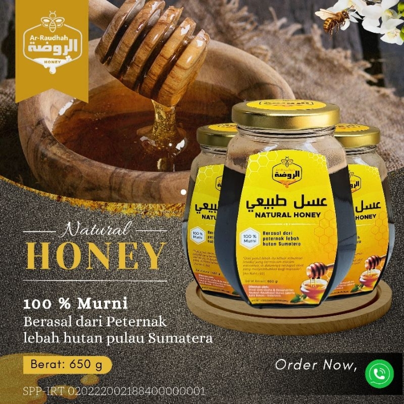 

Madu Murni Ar-Raudhah Pulau Sumatera 650 g (Botol Kaca)