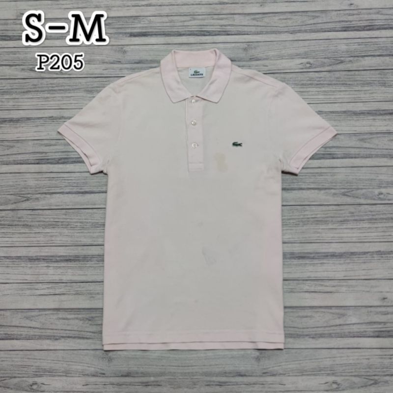 Atasan Lacoste Soft Pink Polo Shirt