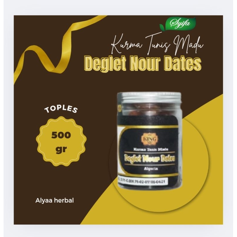 

Syifa King Kurma Tunis Madu Deglet Nour Dates 500 gr