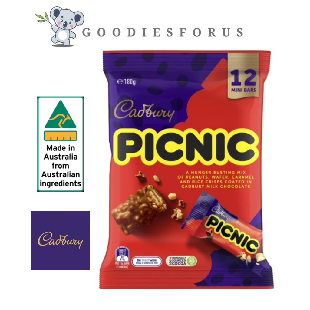 

Cadbury Picnic Share Pack 12 Australia/Coklat Picnic Cadbury Australia/Cadbury Australia/Halal 10/2025