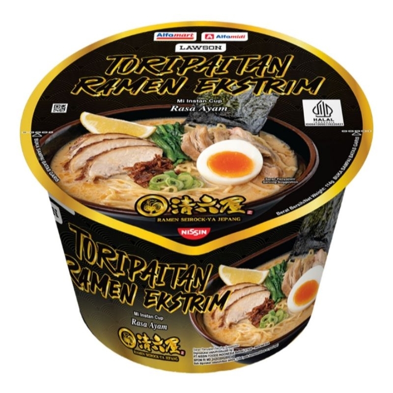 

Alfamart Alfamidi Lawson Ramen Seirock-Ya Jepang Mi Instan Toripaitan Ramen Ekstrim 114 g