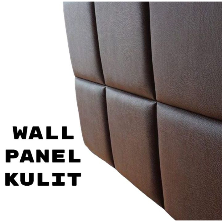 Wall Panel kulit Stiker dinding Kasur / Leather HeadBoard 3D / Safety Balita