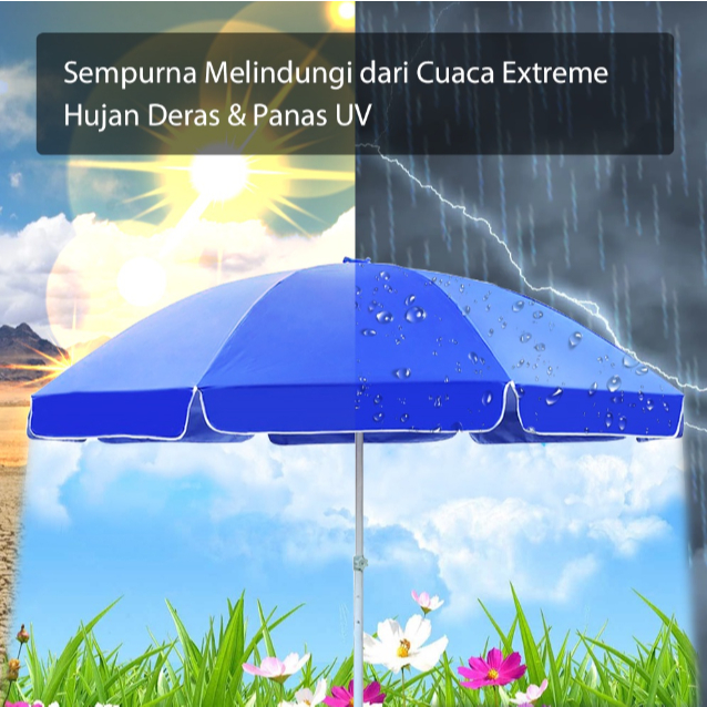 Payung Tenda - Payung Pantai - Payung Taman Uk 240cm