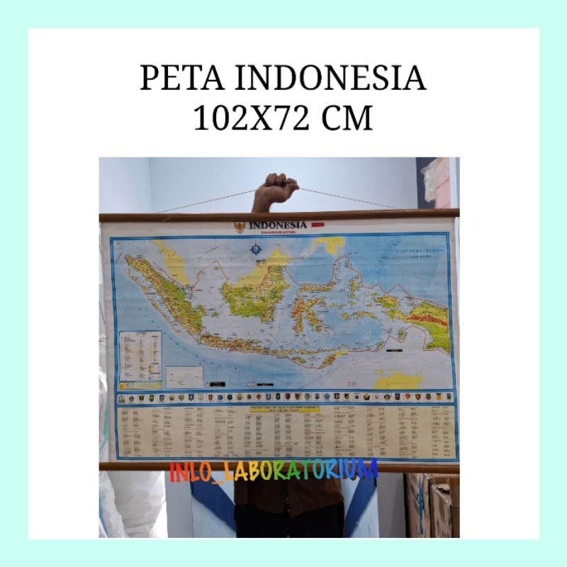 

Peta Indonesia 102x72 cm