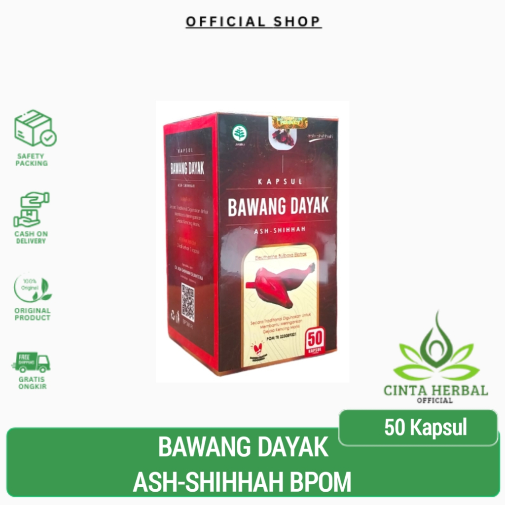 Kapsul Bawang Dayak Ash-Shihah | Ekstrak Eleutherine Bulbosa Ekstrak Bawang Berlian