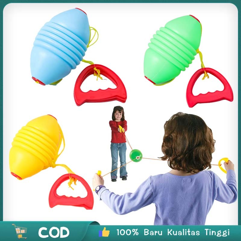 Bola Mainan Tali Mainan Bola Gantung Sliding Ball Pull Shuttle Ball Permainan Di Dalam Dan Luar Ruangan