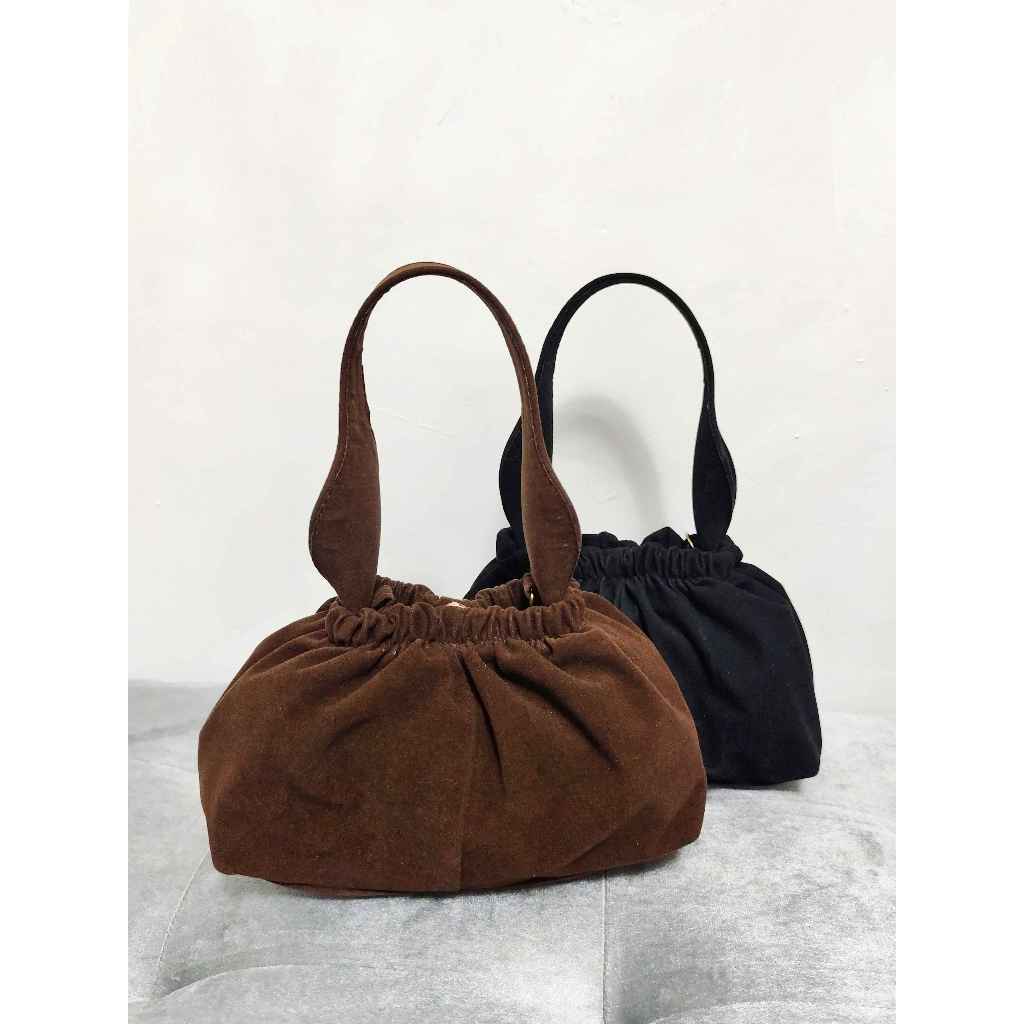 Tas Bucket Serut Wanita Zora Bag/Shoulder bag Selempang Wanita Zora