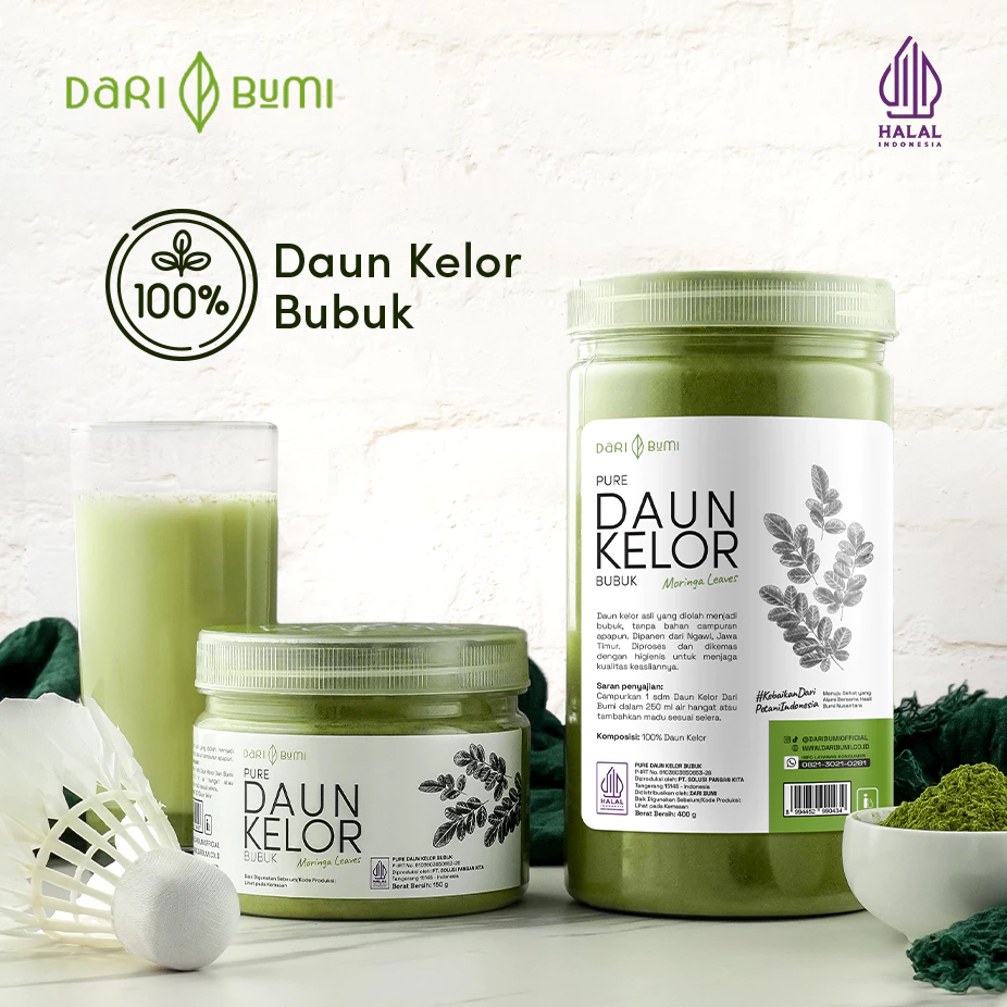 

Dari Bumi Daun Kelor Moringa Bubuk Premium Pure Organic