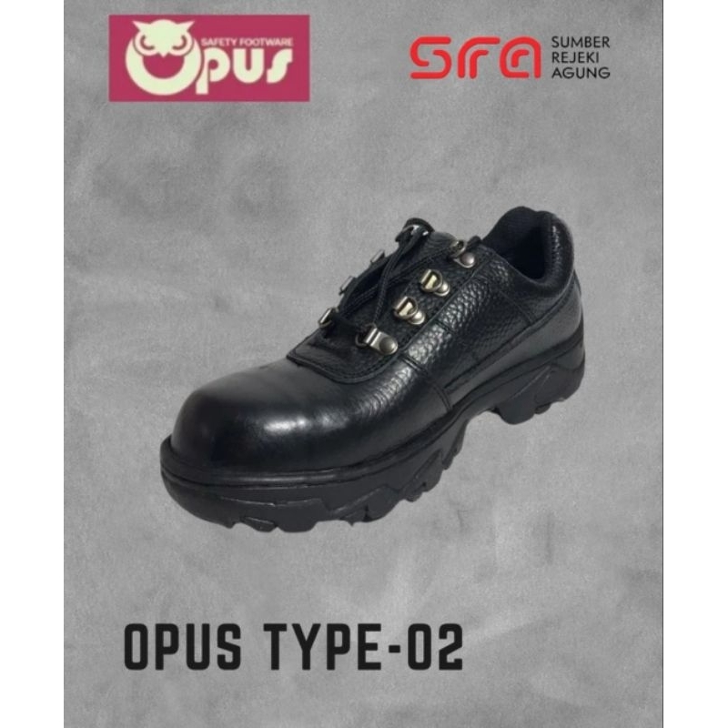 Sepatu safety Opus 02 /sepatu safety pendek tali